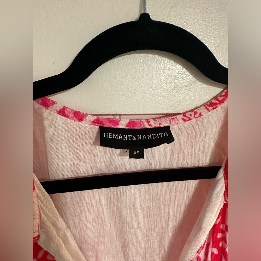 Hemant And Nandita Esoteric Tunic/Ruffle Tiered D… - image 4